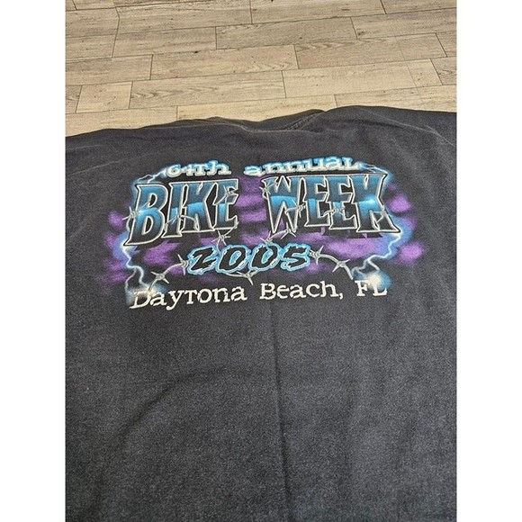 2005 Daytona Beach, FL Bike Week Black T-Shirt, Size XXL **See Desc. for Cond.** - Picture 8 of 8